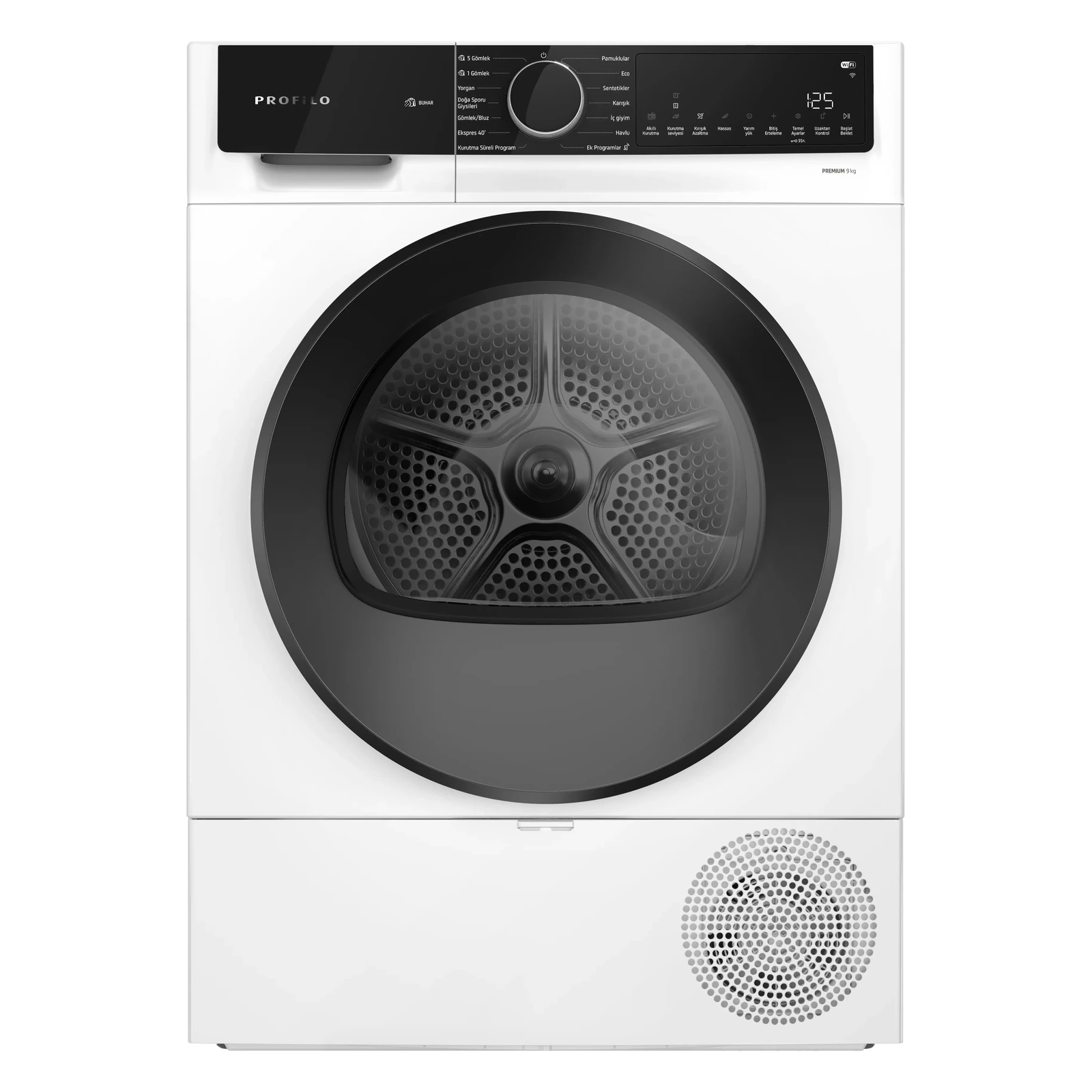 Profilo KM0961CKTR 9 kg Beyaz Kurutma Makinesi A+ Enerji Sınıfı Isı Pompalı Teknoloji ile Gelişmiş Özellikler