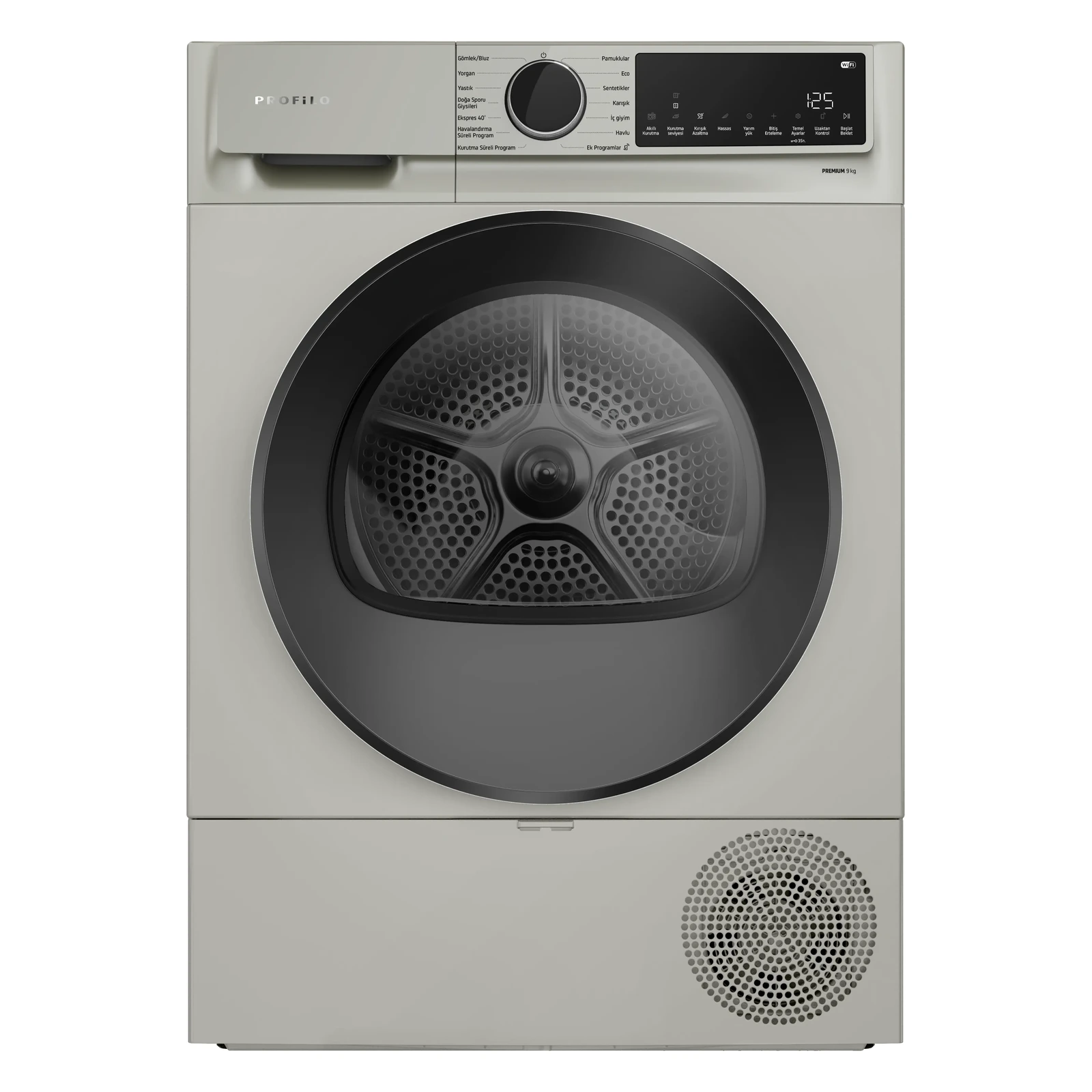 Profilo KM0961XJTR Isı Pompalı Kurutma Makinesi 9 kg Gümüş